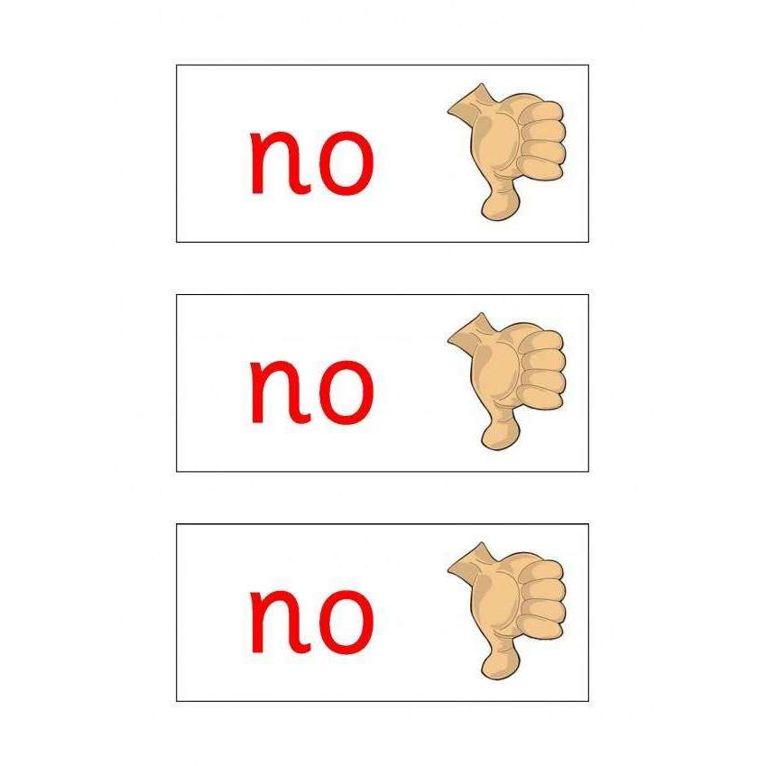 Yes No Cards Primary Classroom Resources