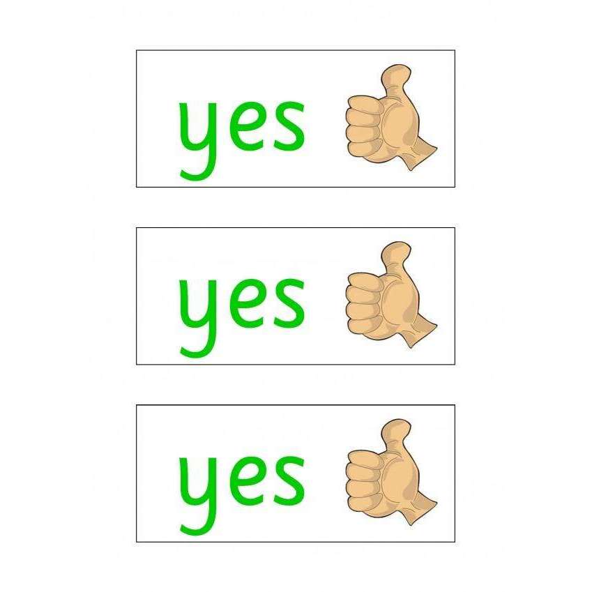 Yes/No Cards:Primary Classroom Resources