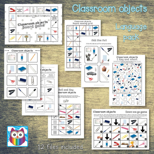 Language pack - Classroom objects:Primary Classroom Resources