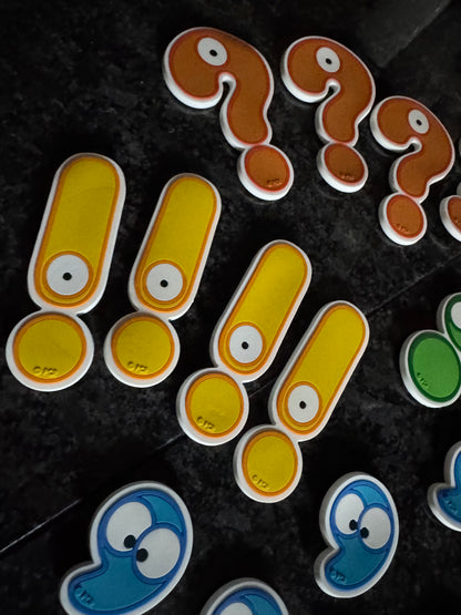 Giant Punctuation Character Magnets - Heavy Duty
