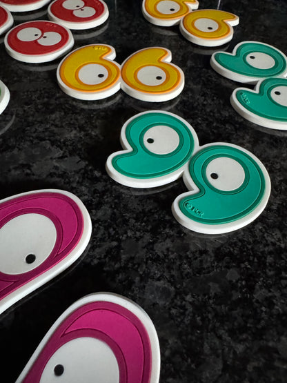Giant Punctuation Character Magnets - Heavy Duty