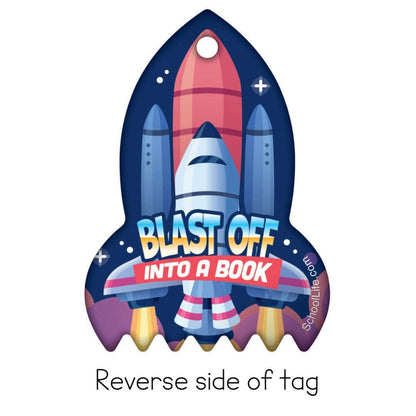 Reading is a Blast Rocket Brag Tags - Reading Rewards - Pack of 10:Primary Classroom Resources