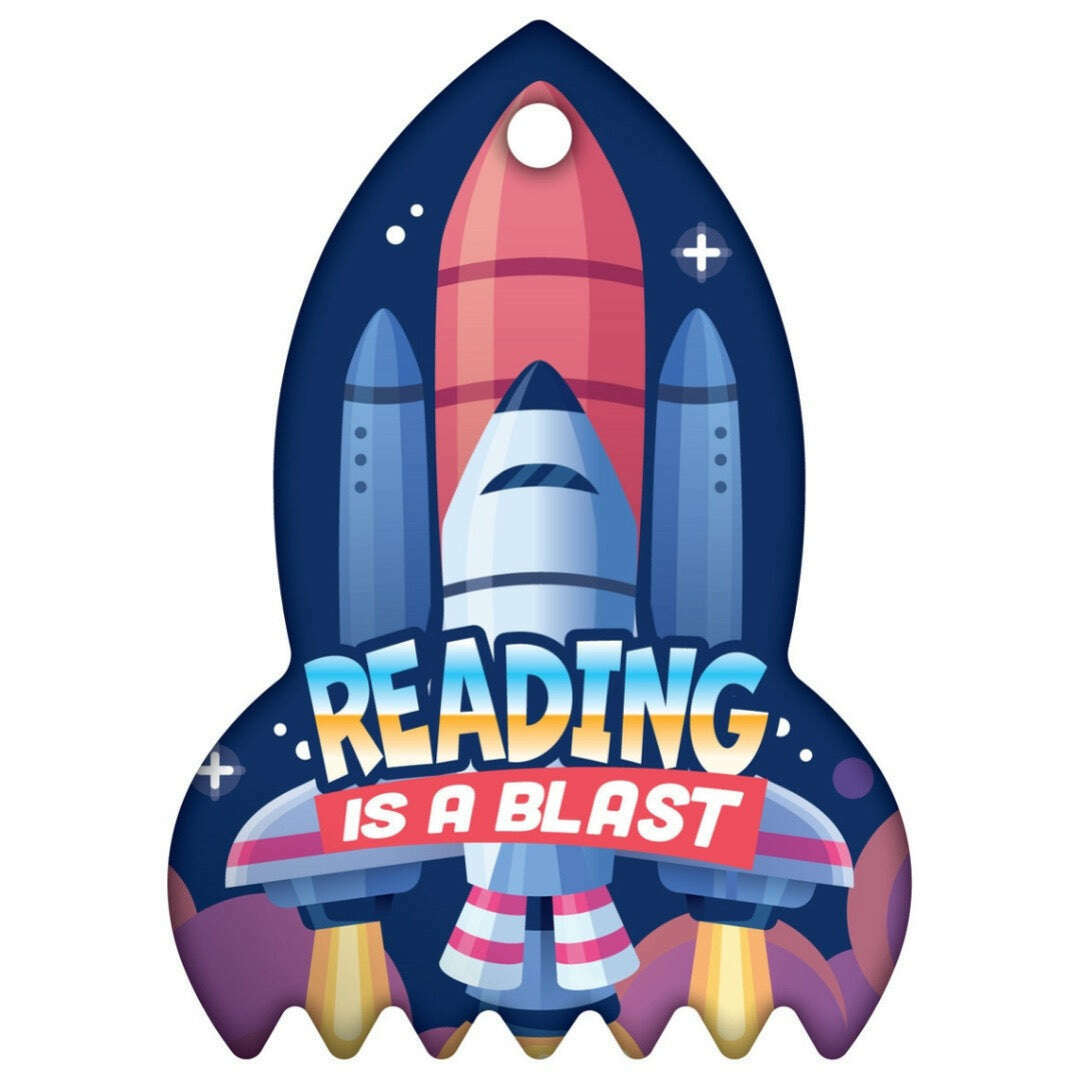 Reading is a Blast Rocket Brag Tags - Reading Rewards - Pack of 10 ...