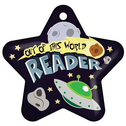 Out of This World Reader Star Brag Tags - Reading Rewards - Pack of 10:Primary Classroom Resources