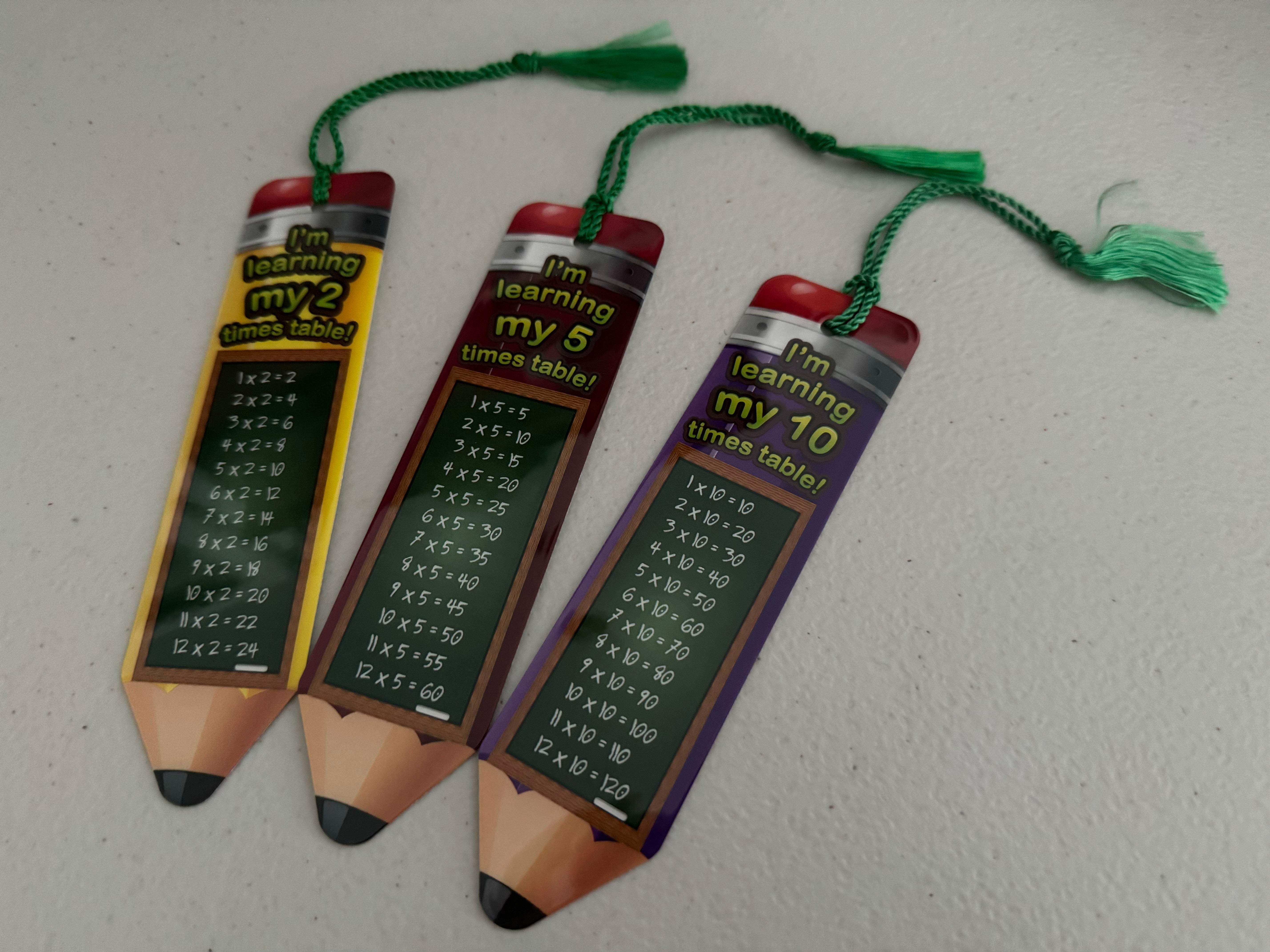 Year 2 Times Tables Bookmarks - Class Pack – Primary Classroom Resources