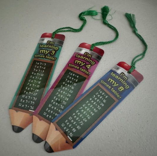 Year 3 Times Tables Bookmarks - Class Pack