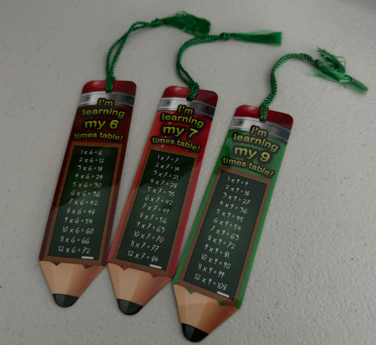 Year 4 Times Tables Bookmarks - Class Pack 1