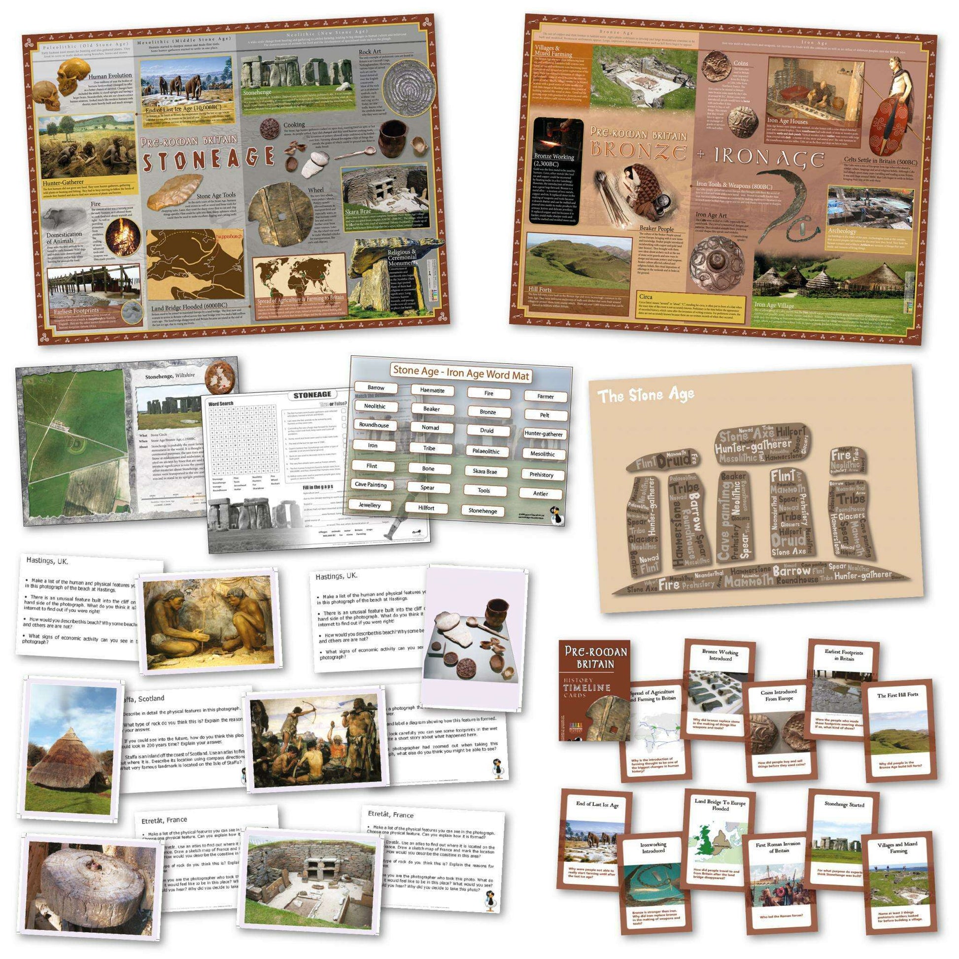 Stone Age to Iron Age Curriculum Pack:Primary Classroom Resources