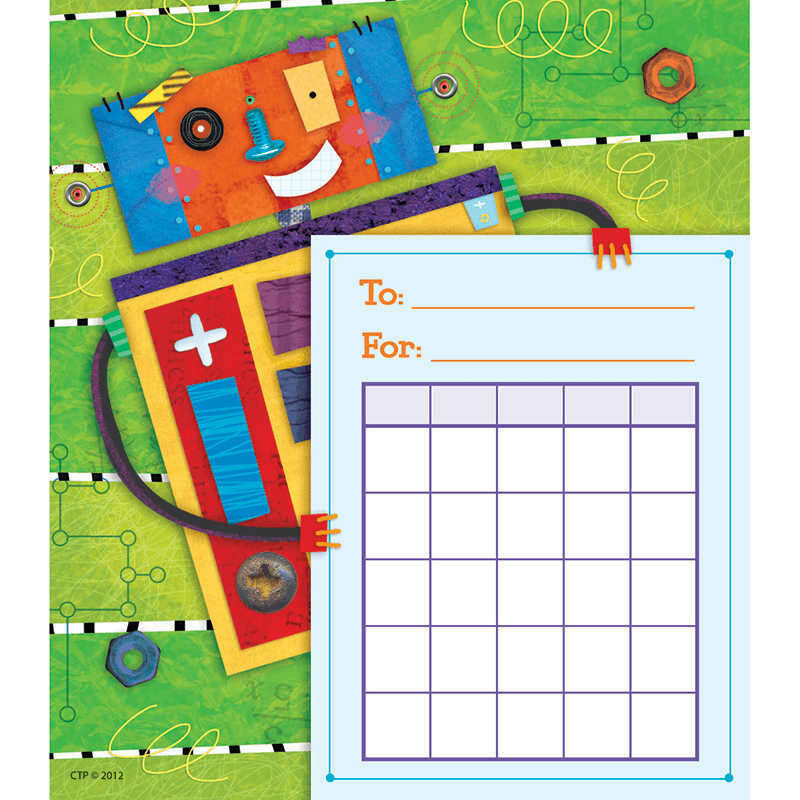 Riveting Robots Individual Reward Charts - Pack of 36:Primary Classroom Resources