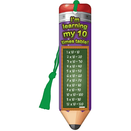 10 Times Table Bookmark - Pack of 10:Primary Classroom Resources