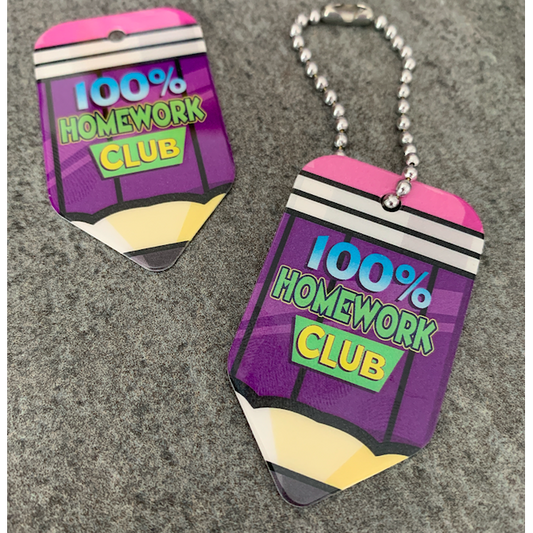 100% Homework Club BragTags Classroom Rewards:Primary Classroom Resources