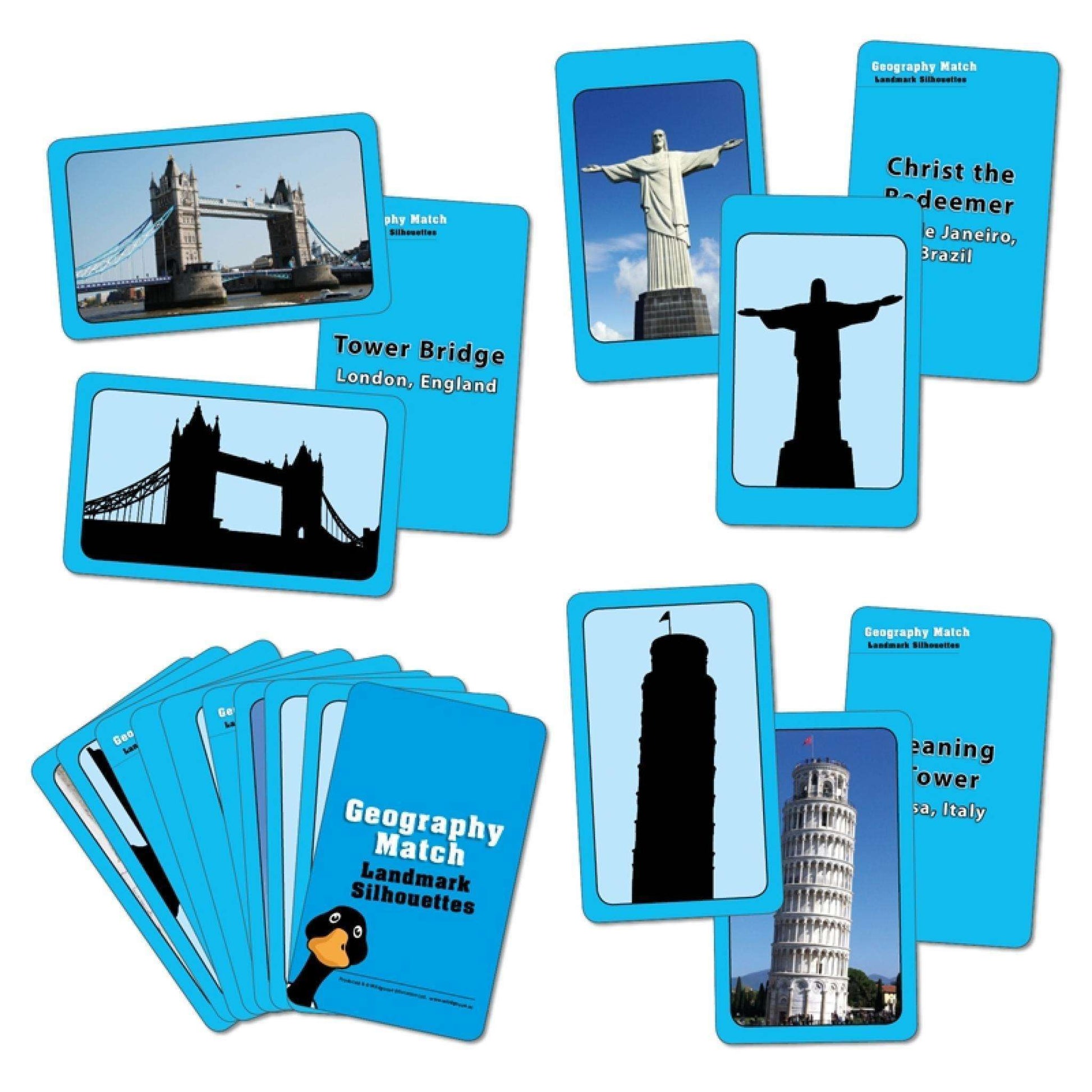 Geography Match - Landmark Silhouettes:Primary Classroom Resources