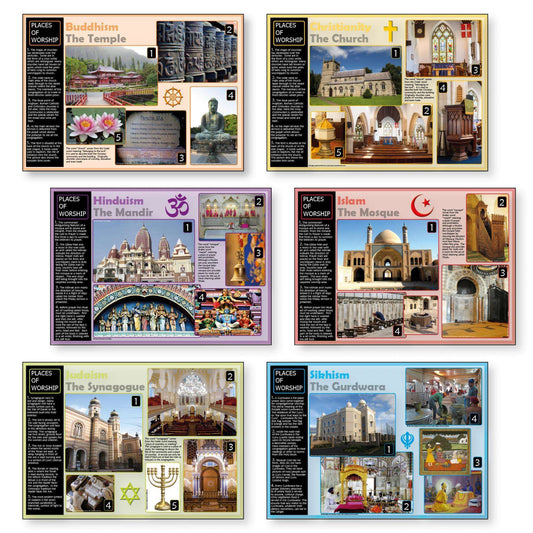 Places of Worship Poster Set:Primary Classroom Resources