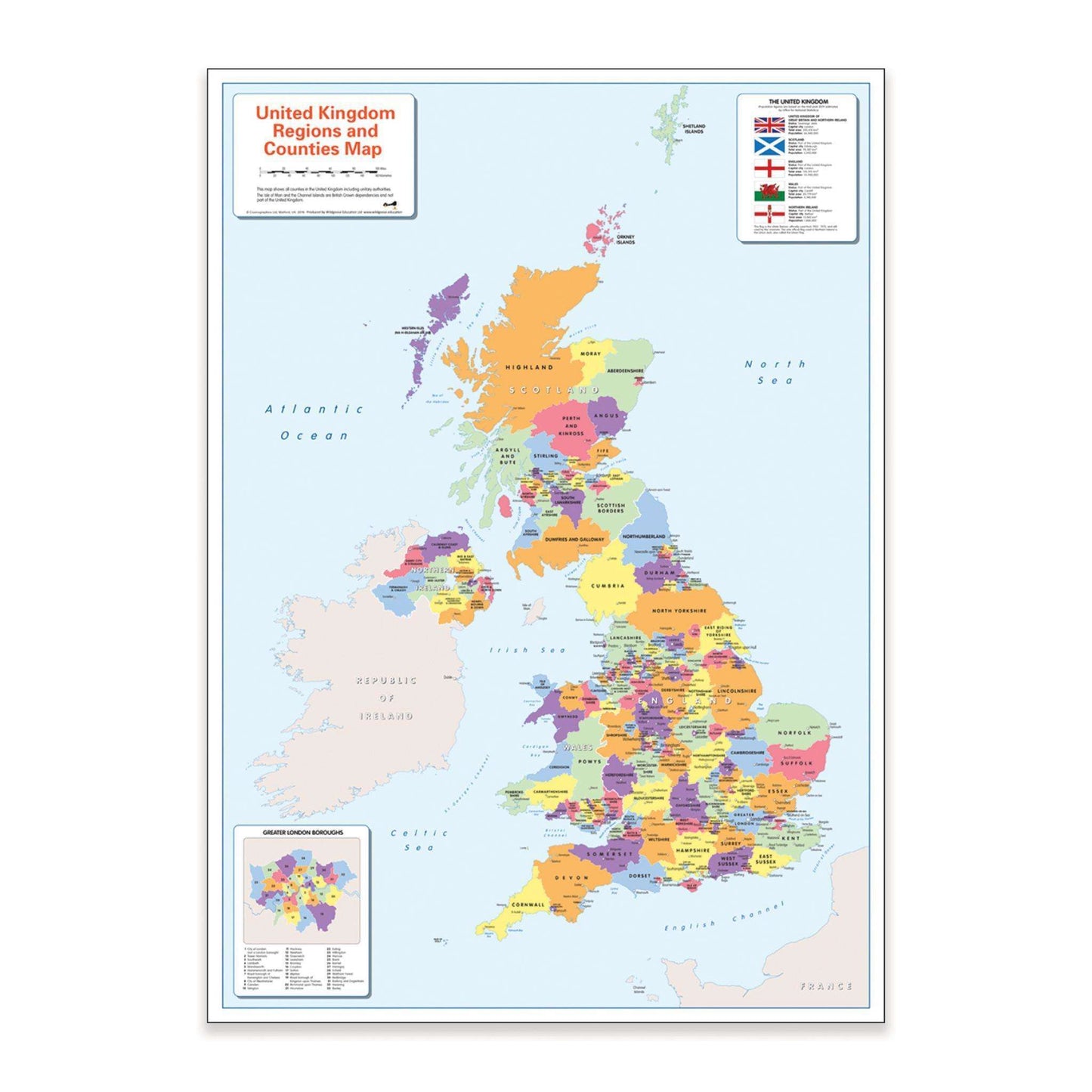 Colour Blind Friendly UK Political Map:Primary Classroom Resources