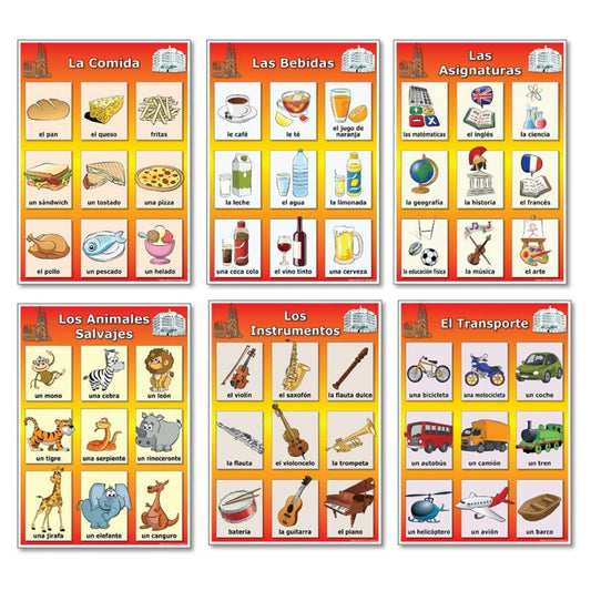 Spanish Poster Set 4:Primary Classroom Resources