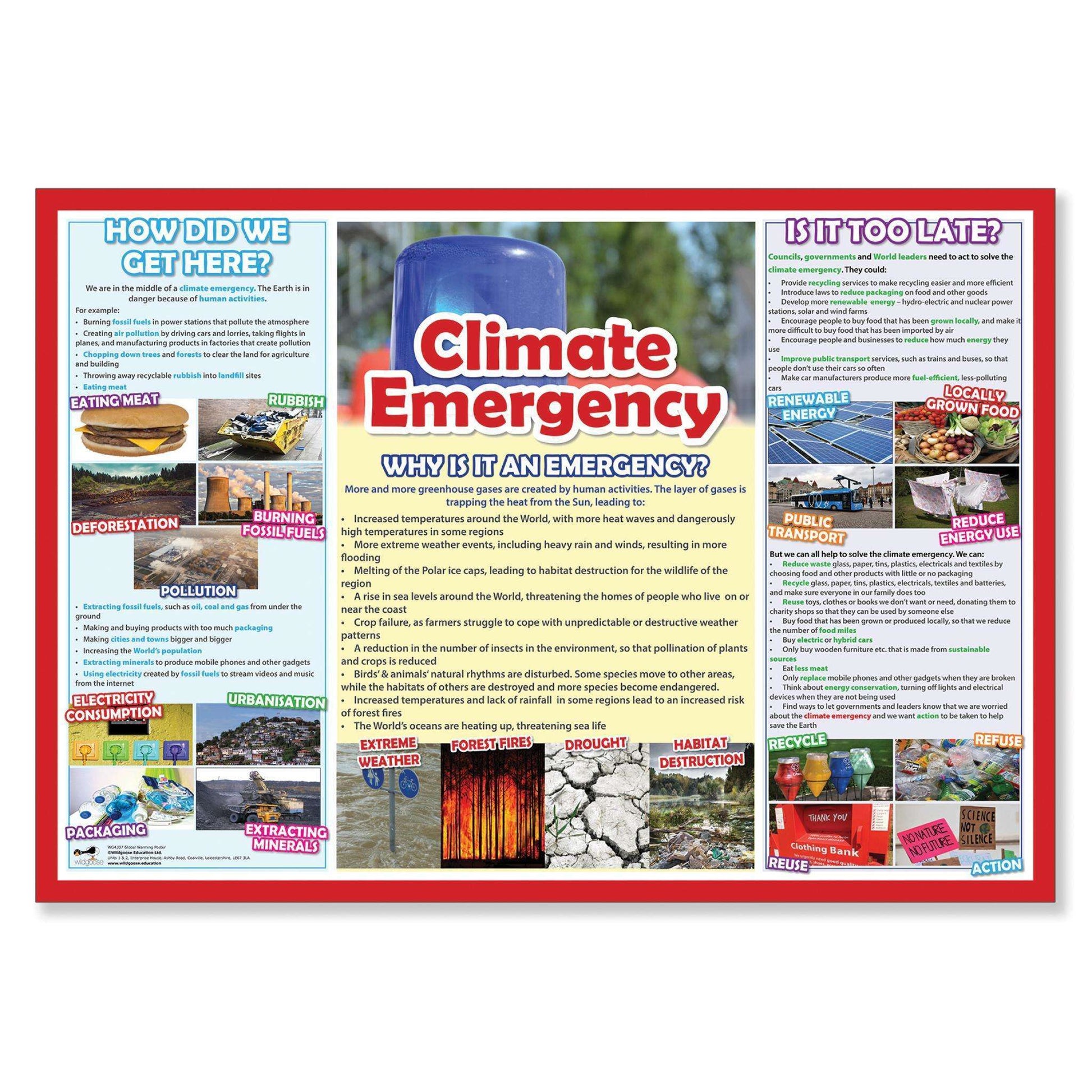 Climate Emergency Classroom Display Poster:Primary Classroom Resources