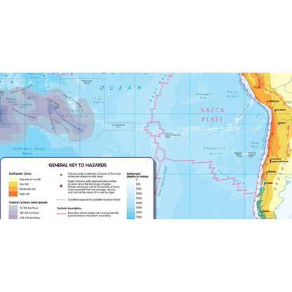 Natural Hazards of the World Map - Colour Blind Friendly:Primary Classroom Resources