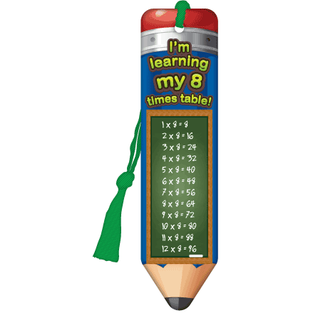 8 Times Table Bookmark - Pack of 10:Primary Classroom Resources