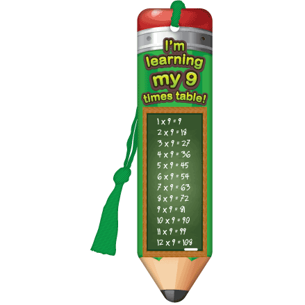 9 Times Table Bookmark - Pack of 10:Primary Classroom Resources