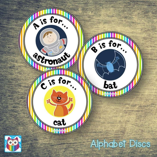 Alphabet Discs:Primary Classroom Resources