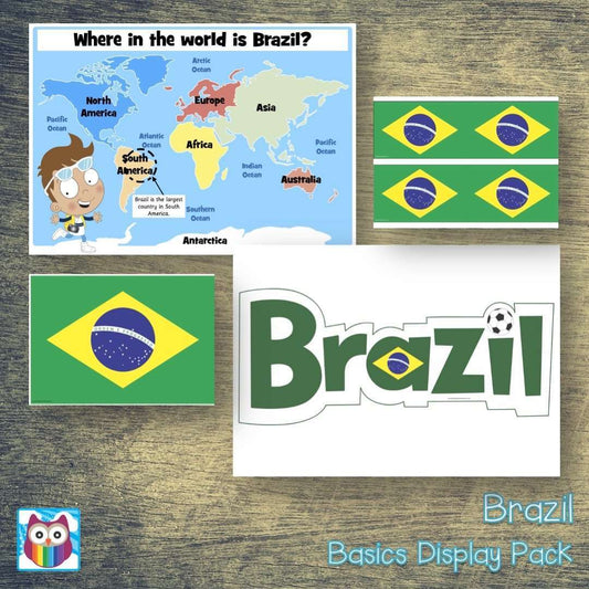 Brazil Basics Display Pack:Primary Classroom Resources