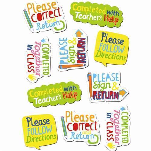 Time Saving Phrases Marking Classroom Reward Stickers:Primary Classroom Resources