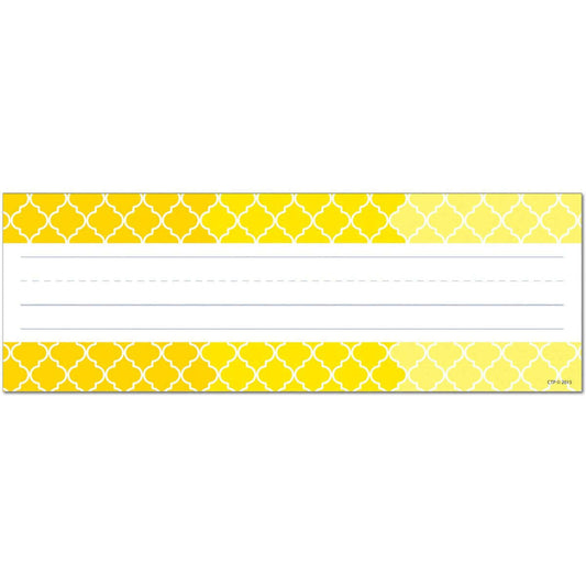 Painted Palette Ombre Yellow Moroccan Desk Name Plates:Primary Classroom Resources