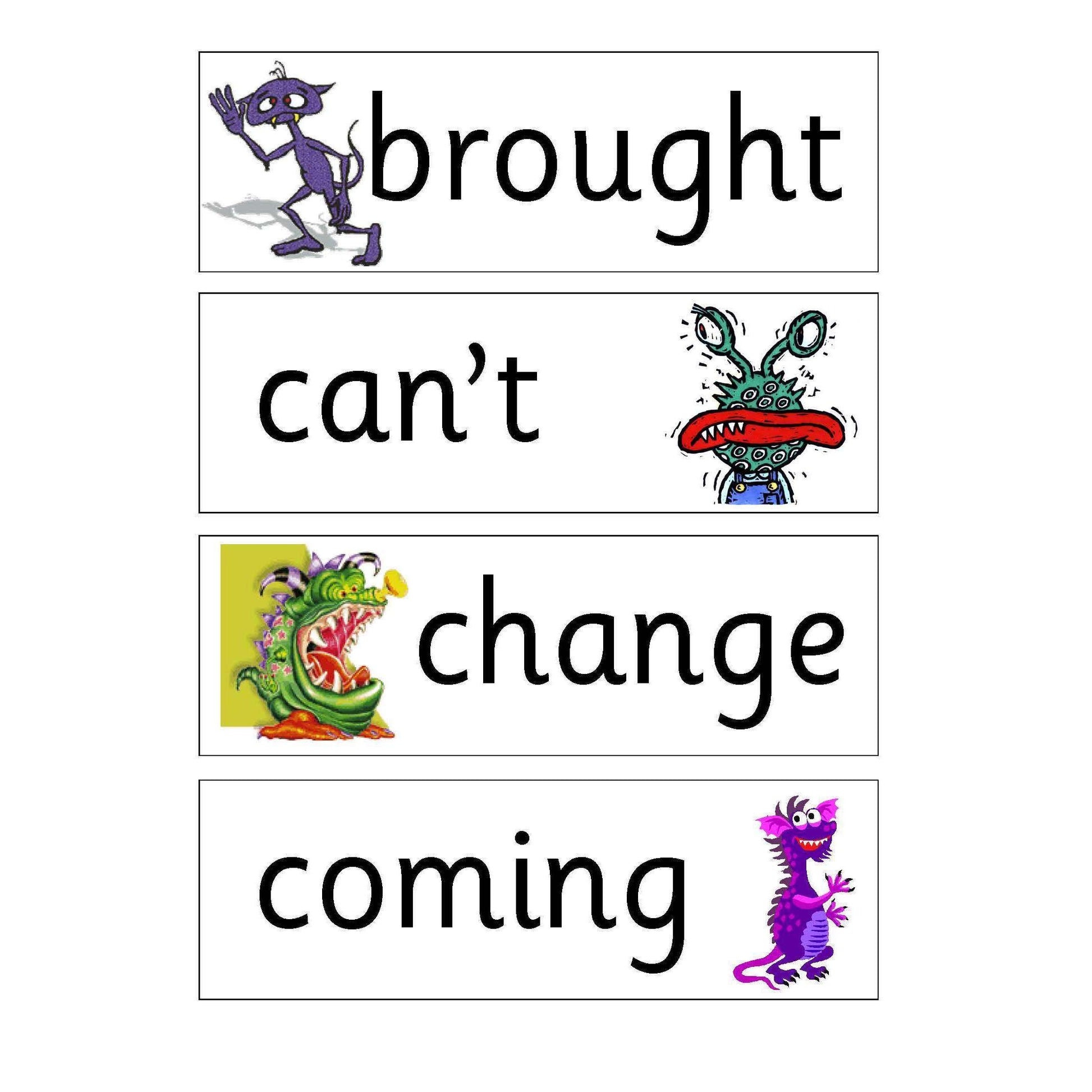 Monsters Year 4 Keywords:Primary Classroom Resources