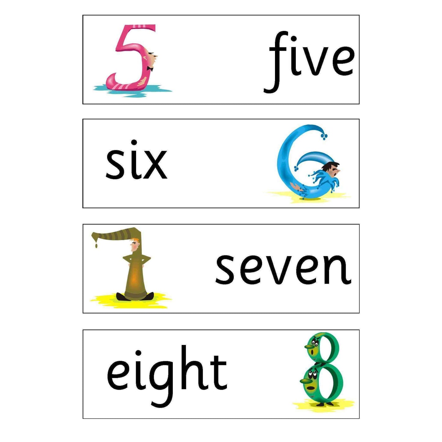 Numbers Flashcards:Primary Classroom Resources