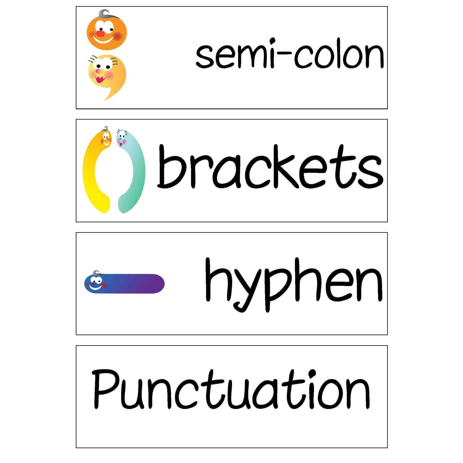 Punctuation Labels Set 2:Primary Classroom Resources