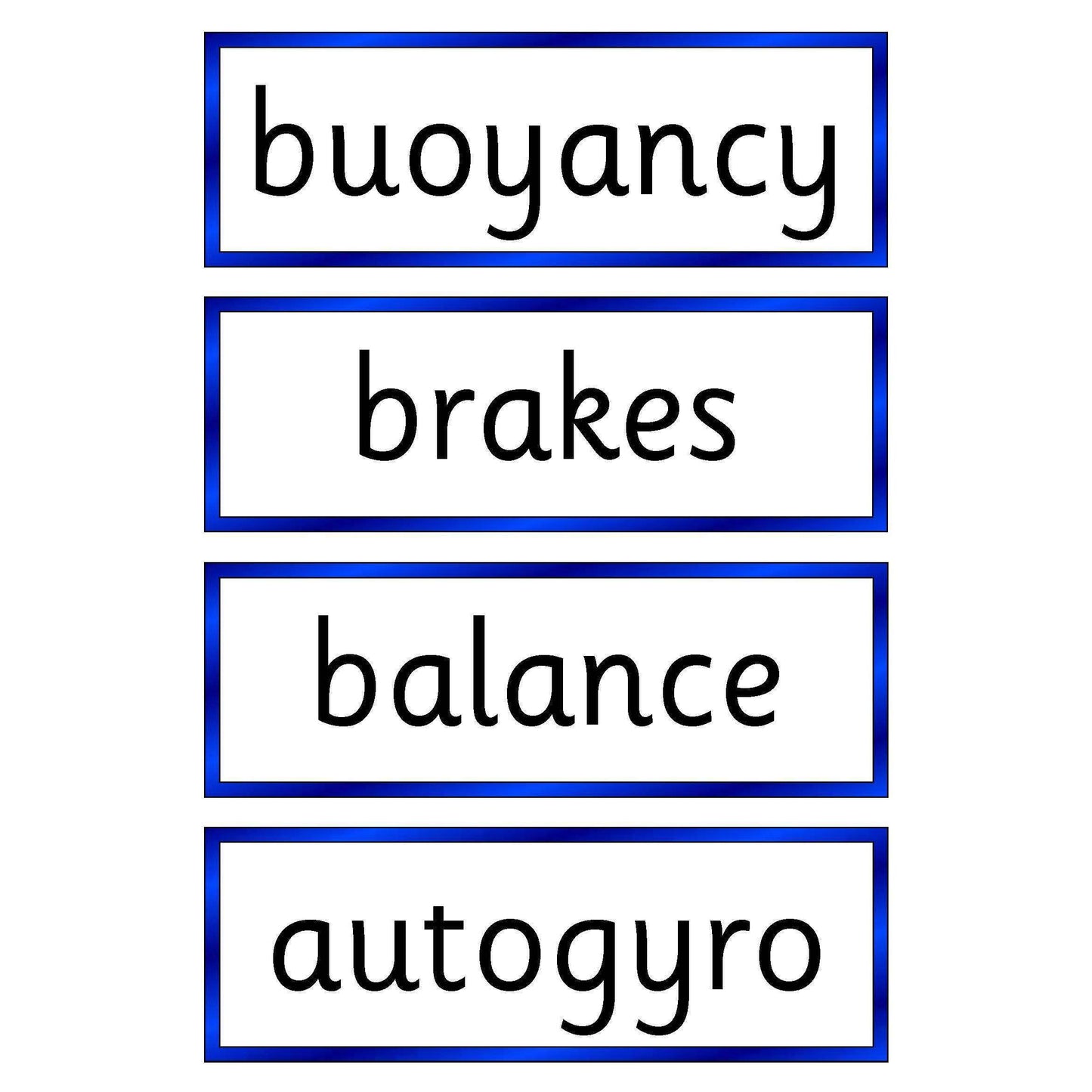 Friction Key Vocabulary Flashcards:Primary Classroom Resources