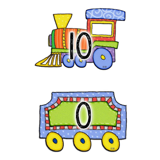 Number Bonds to 10 Matching Trains:Primary Classroom Resources