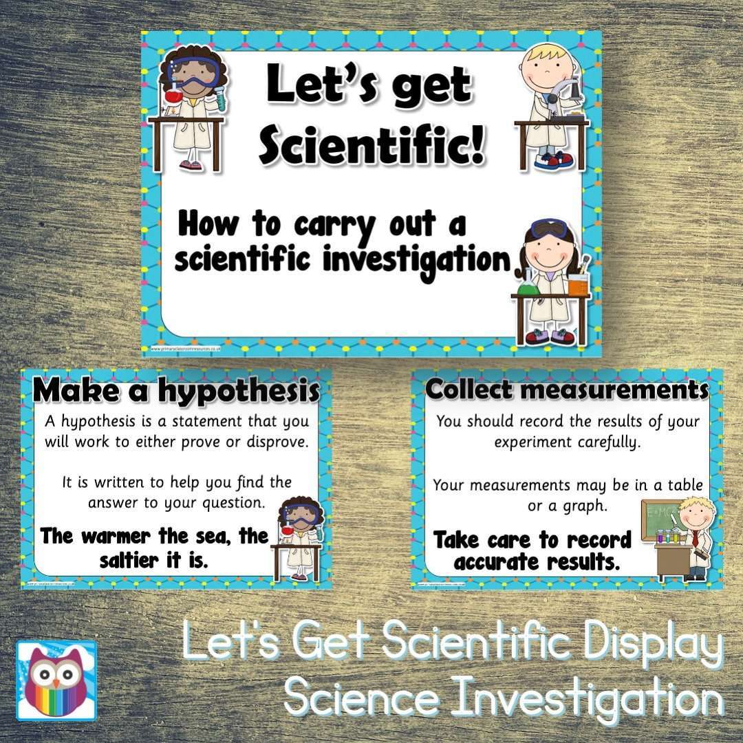 Let's Get Scientific Display Set - Science Investigation – Primary ...