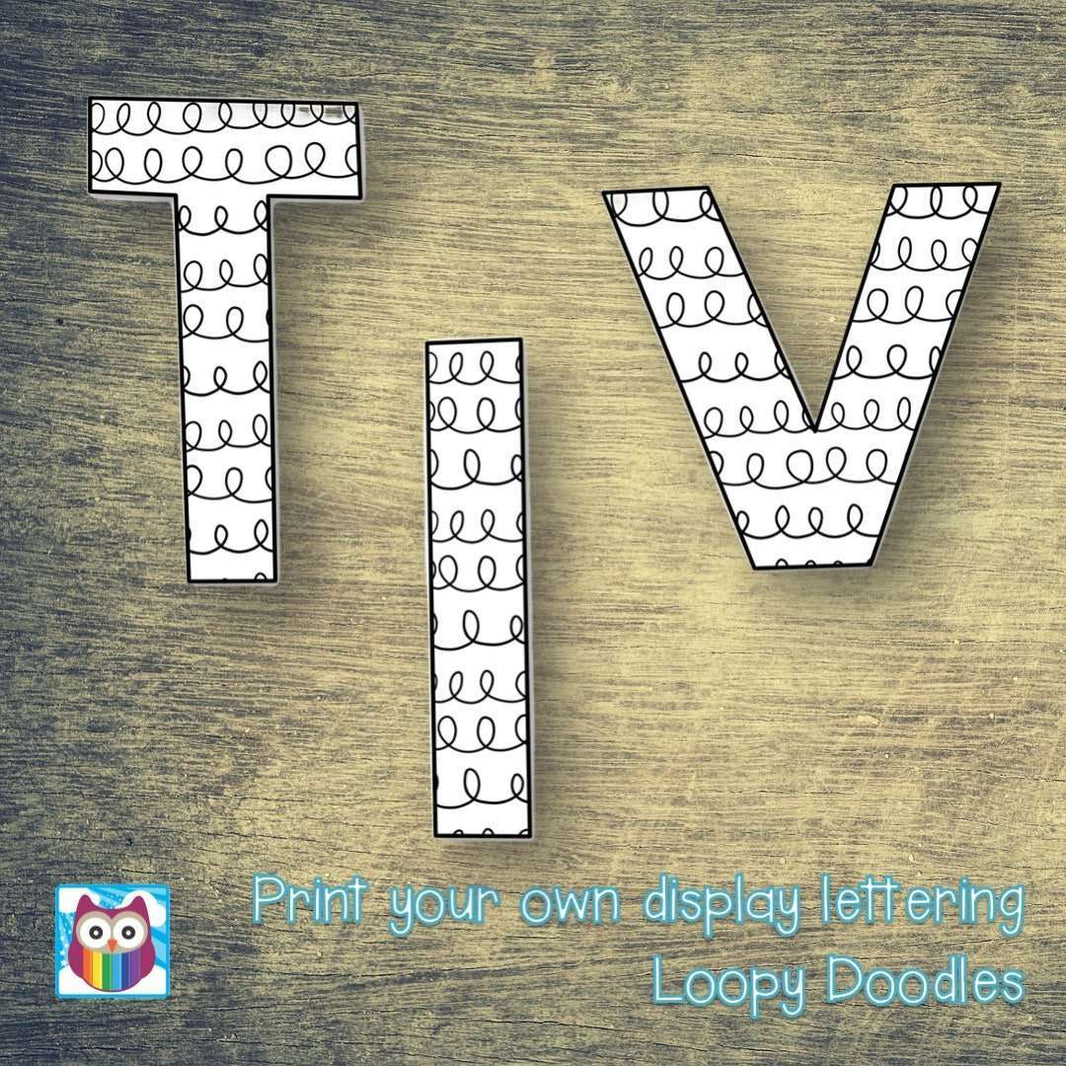 Display Lettering – Primary Classroom Resources