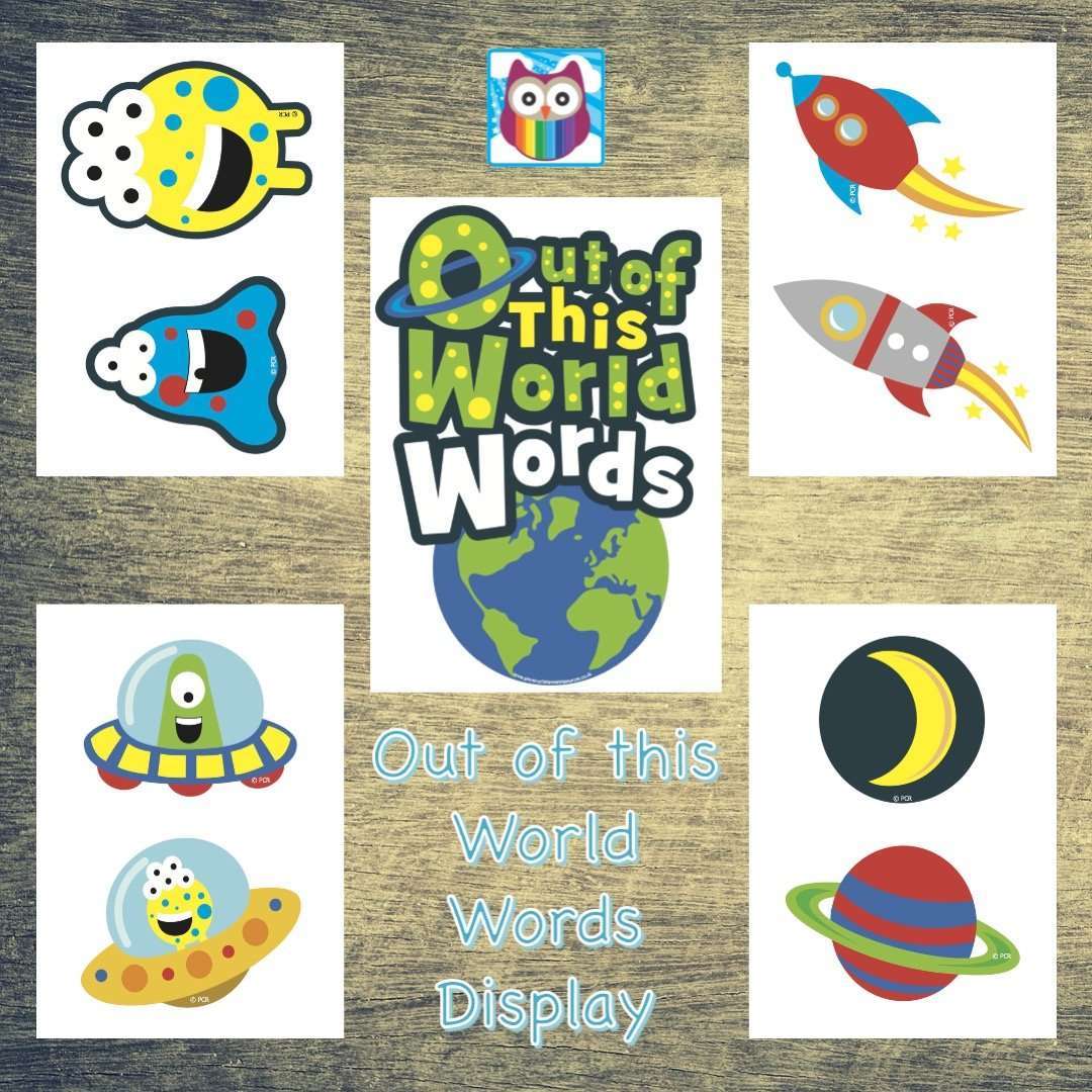 Out of this World Words - Display Props Pack:Primary Classroom Resources