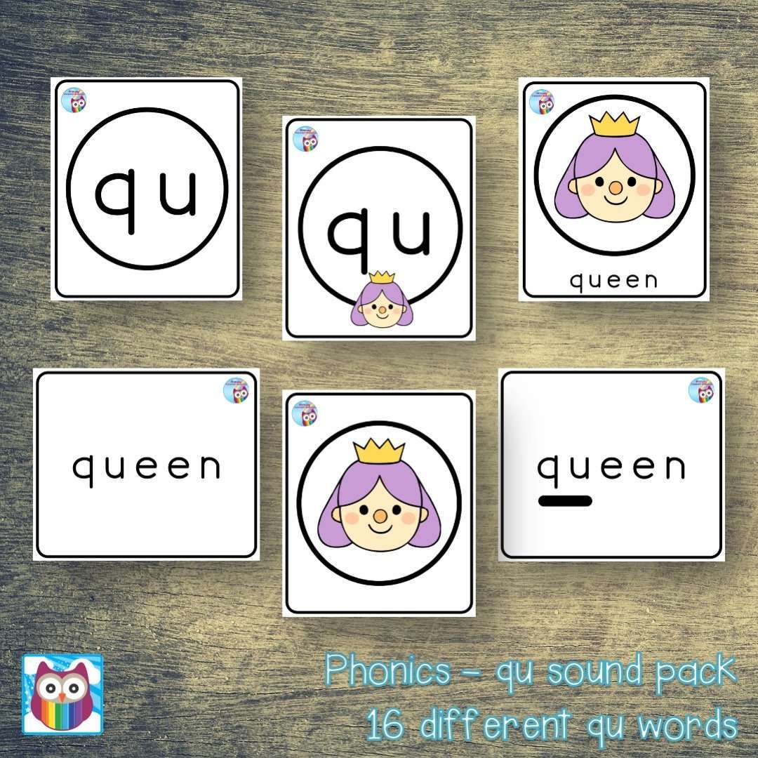 Phonics Pack - qu words:Primary Classroom Resources