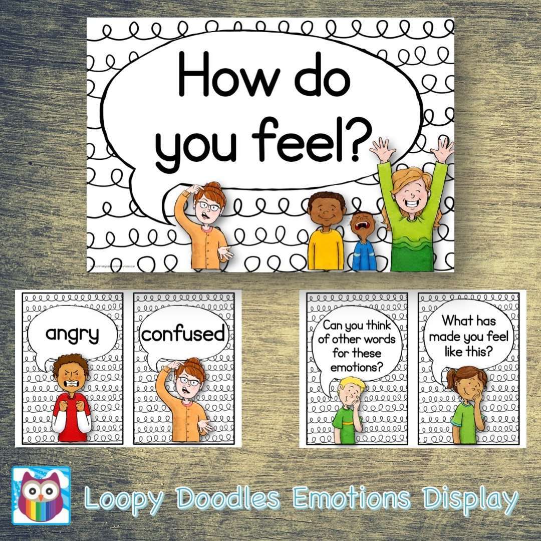 Loopy Doodles Emotions Classroom Display:Primary Classroom Resources