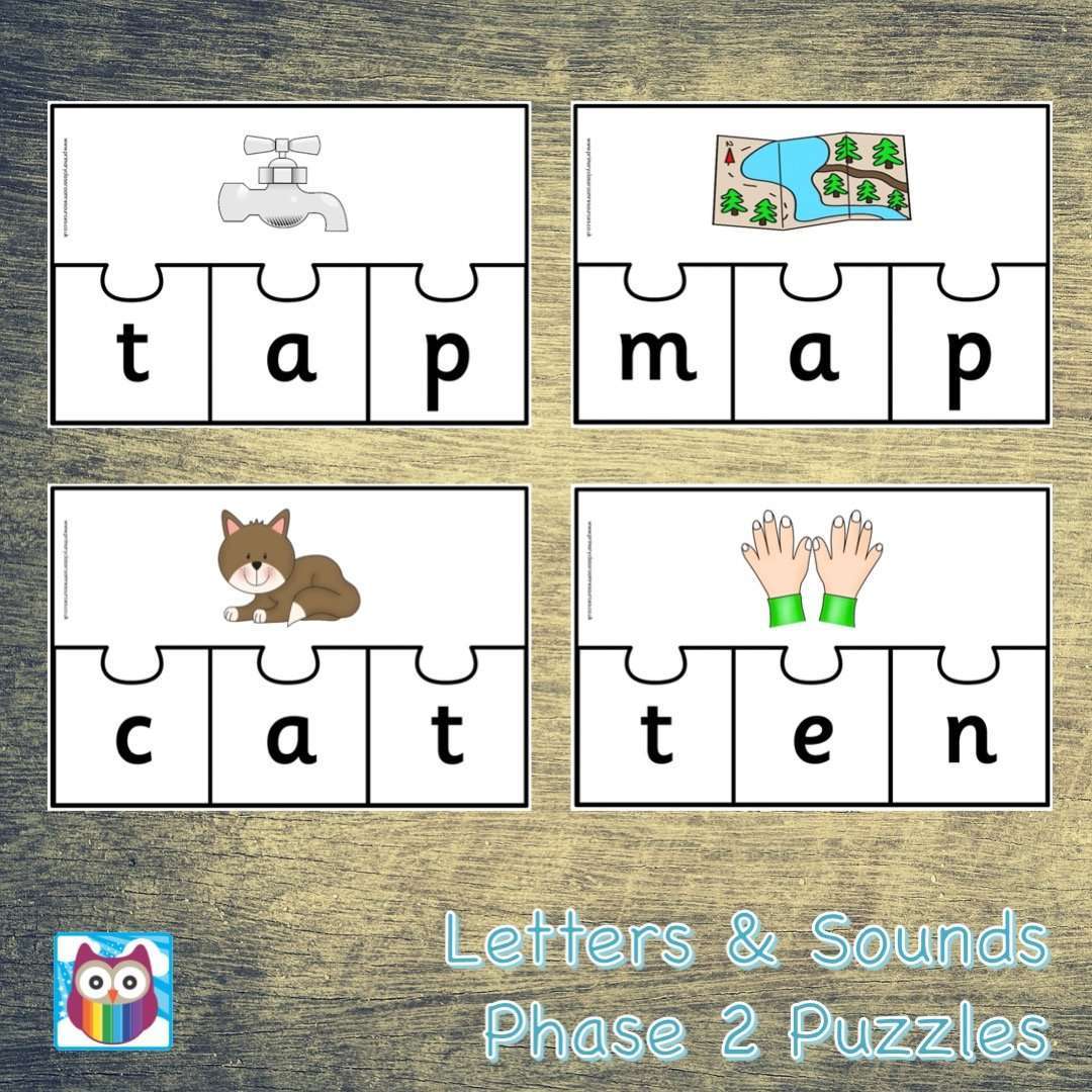 Letters and Sounds Phase 2 Puzzles:Primary Classroom Resources