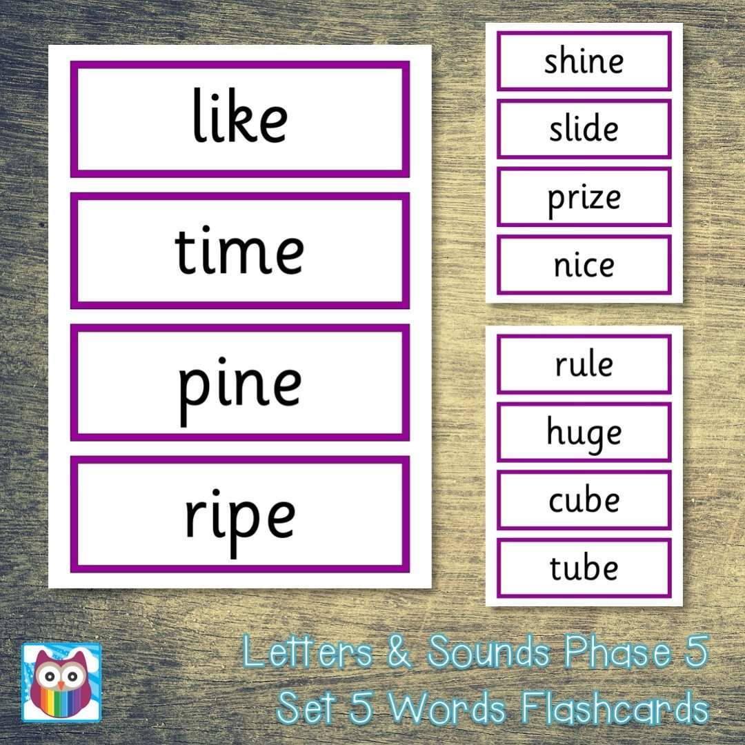 Phase 5 Letters and Sounds Words Set 5:Primary Classroom Resources
