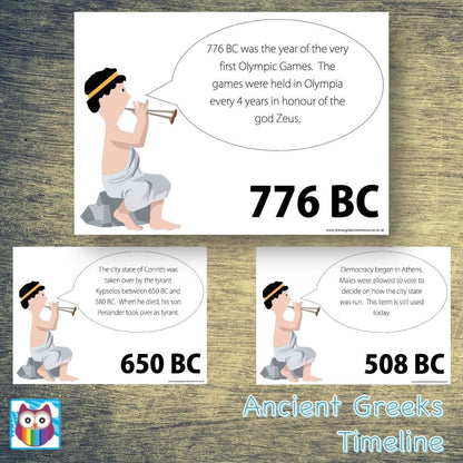 Ancient Greeks Timeline:Primary Classroom Resources