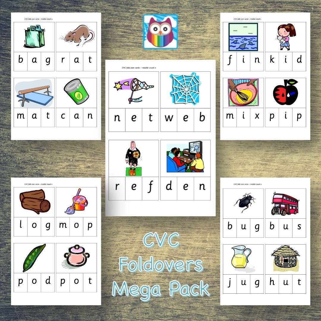 CVC Foldovers Mega Pack:Primary Classroom Resources