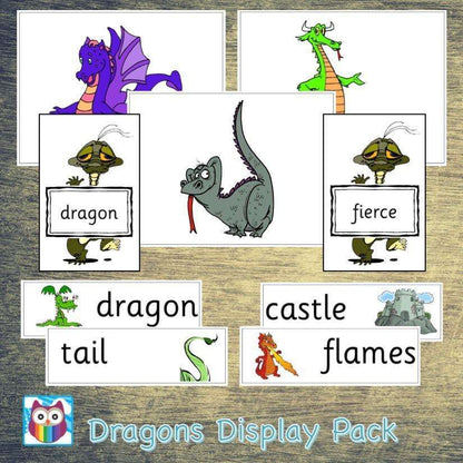 Dragons Display Pack:Primary Classroom Resources,Digital download