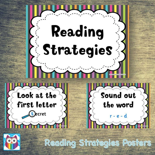 Reading Strategies Posters:Primary Classroom Resources
