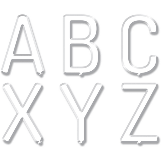 White Letter Board 2" Uppercase Classroom Letter Stickers:Primary Classroom Resources