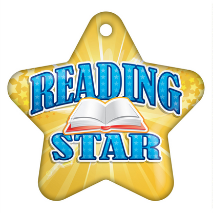 Reading Star Brag Tags Classroom Rewards - Pack of 10:Primary Classroom Resources