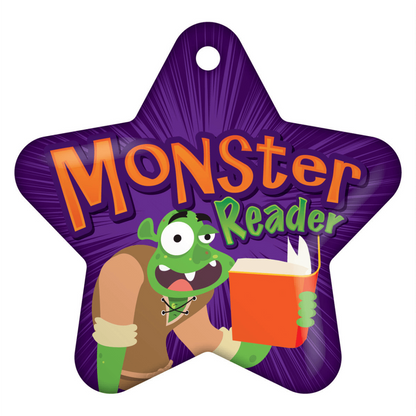 Monster Reader Brag Tags Classroom Rewards - Pack of 10:Primary Classroom Resources