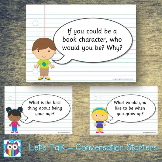 Let's Talk - Conversation Starters:Primary Classroom Resources
