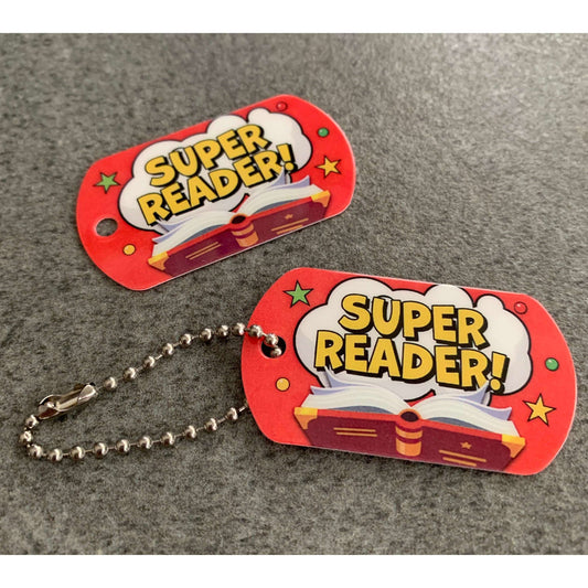 Super Reader Classic Brag Tags Classroom Rewards - Pack of 10:Primary Classroom Resources