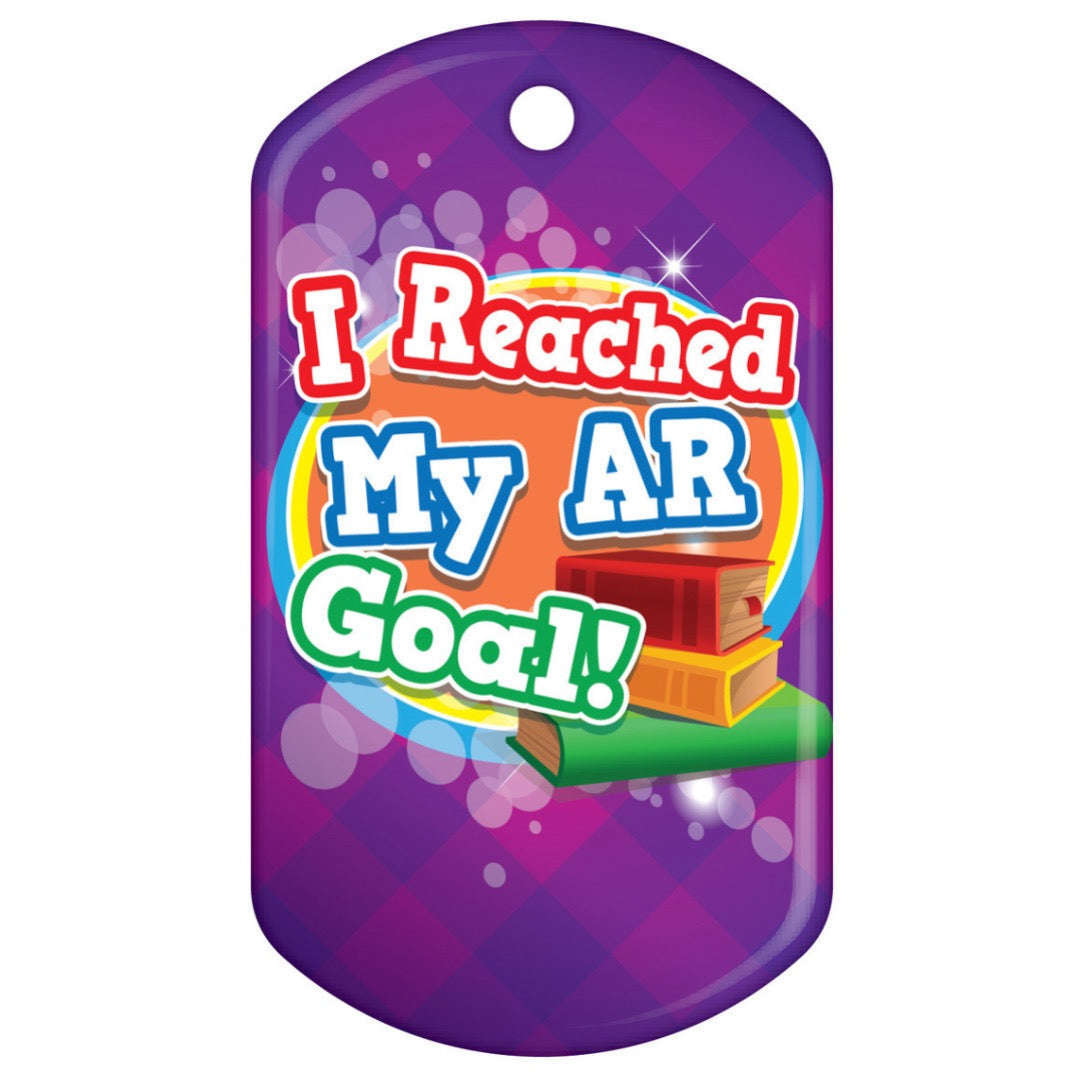I Reached My AR Goal - Accelerated Reader - Classic Brag Tags Classroom Rewards - Pack of 10:Primary Classroom Resources