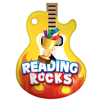 Reading Rocks (Yellow) Brag Tags Classroom Rewards - Pack of 10:Primary Classroom Resources